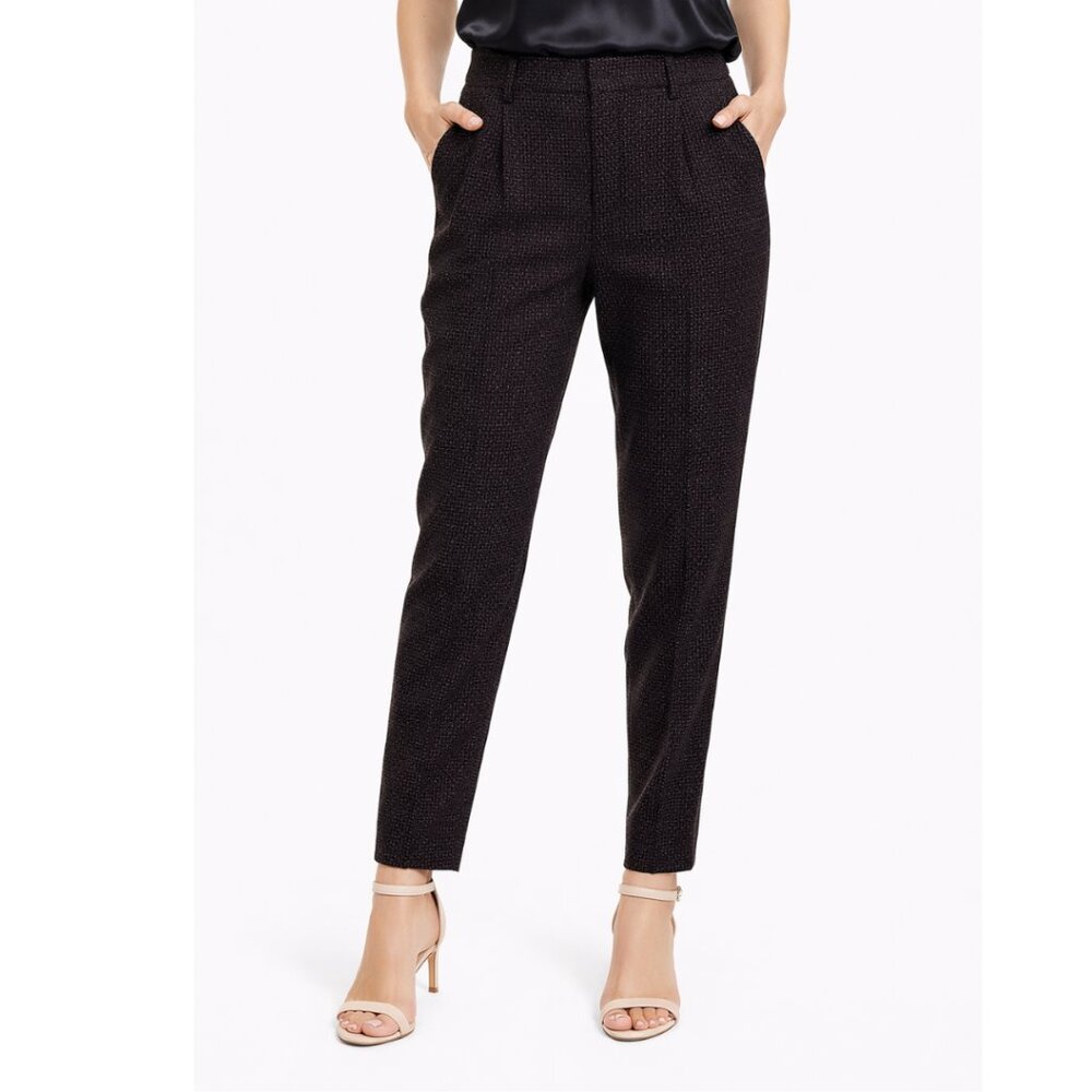 Equipment Warsaw Women's‎ 8 Brown Office Career Ankle Trouser Wool Blend Chic